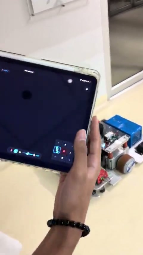 Tablet interface controlling a differential-drive industrial AMR